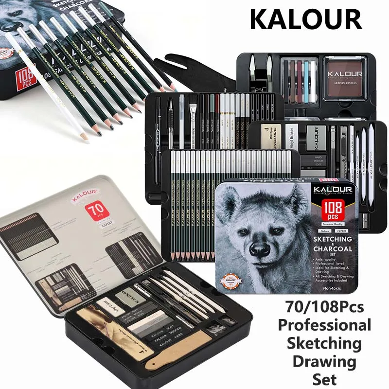 Набор угольных карандашей KALOUR Pro-Grade для рисования, скетчинга и растушевки в портативном металлическом футляре. Качественные принадлежности, готовые к подарку.
Набор угольных карандашей KALOUR Pro-Grade для рисования, скетчинга и растушевки в портативном металлическом футляре. Качественные принадлежности, готовые к подарку.