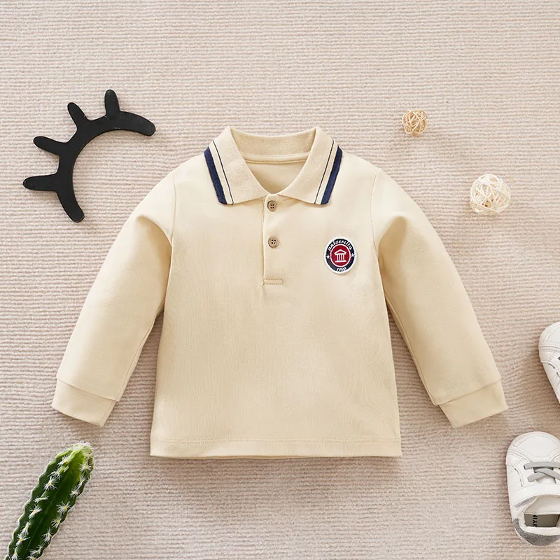 Children's Top Solid Color Collar Long Sleeve Baby Cotton Soft And Breathable Clothes Baby Casual Outerwear T-Shirt
Children's Top Solid Color Collar Long Sleeve Baby Cotton Soft And Breathable Clothes Baby Casual Outerwear T-Shirt