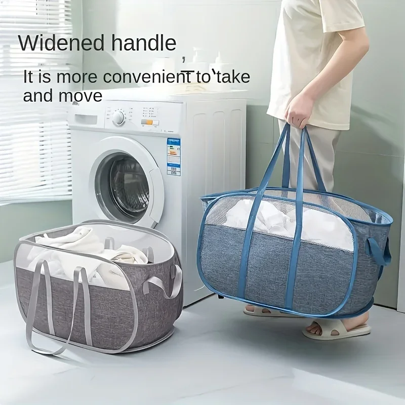 Dirty clothes basket foldableable storage basket grids portable bathroom bathroom storage basket large capacity Plant basket Gym
Dirty clothes basket foldableable storage basket grids portable bathroom bathroom storage basket large capacity Plant basket Gym