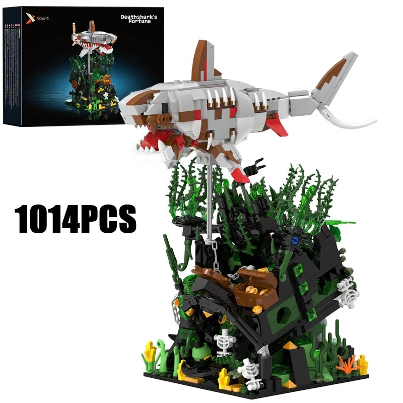1014PCS Creative Undersea Skeleton Shark Model Building Blocks With LED Light Construction Bricks Toy Gift For Family
1014PCS Creative Undersea Skeleton Shark Model Building Blocks With LED Light Construction Bricks Toy Gift For Family