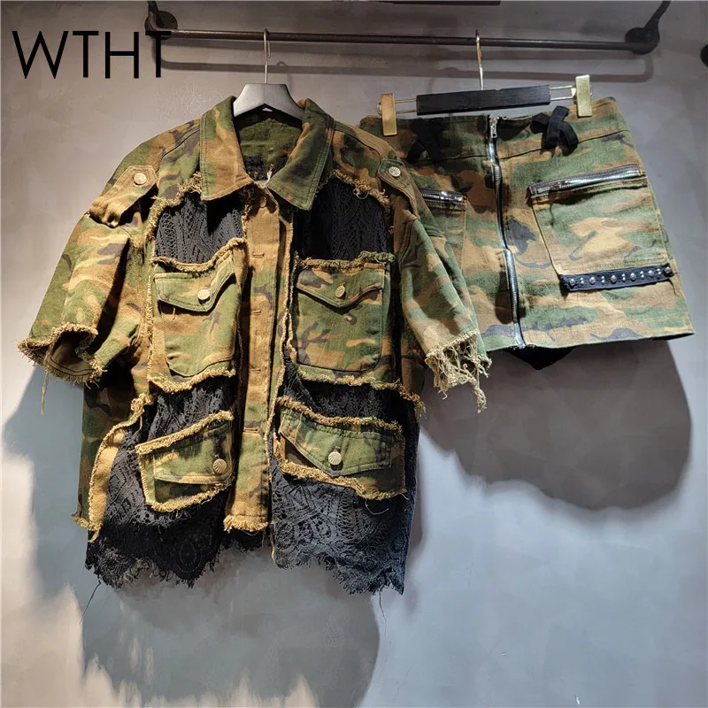 WTHT модные новые женские джинсовые рубашки с камуфляжным принтом и короткими рукавами, мини-юбки трапециевидной формы на молнии, женские, лето 2021, 1LS1686
WTHT модные новые женские джинсовые рубашки с камуфляжным принтом и короткими рукавами, мини-юбки трапециевидной формы на молнии, женские, лето 2021, 1LS1686