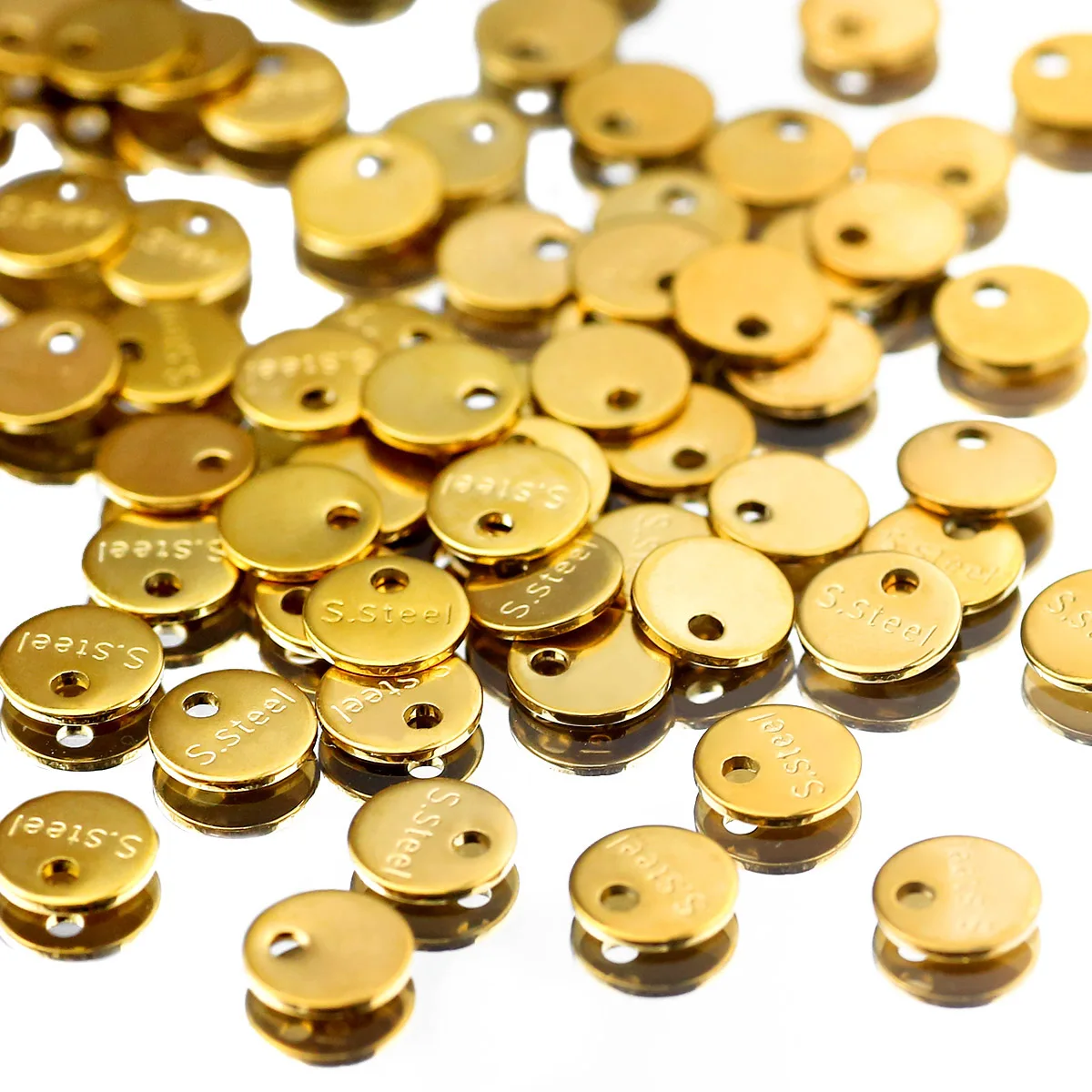 10-100pcs Stainless Steel Gold Pvd Plated Small End Tail Charm Pendant Necklace Bracelet Extender Chain Tag DlY jewelry Making
10-100pcs Stainless Steel Gold Pvd Plated Small End Tail Charm Pendant Necklace Bracelet Extender Chain Tag DlY jewelry Making