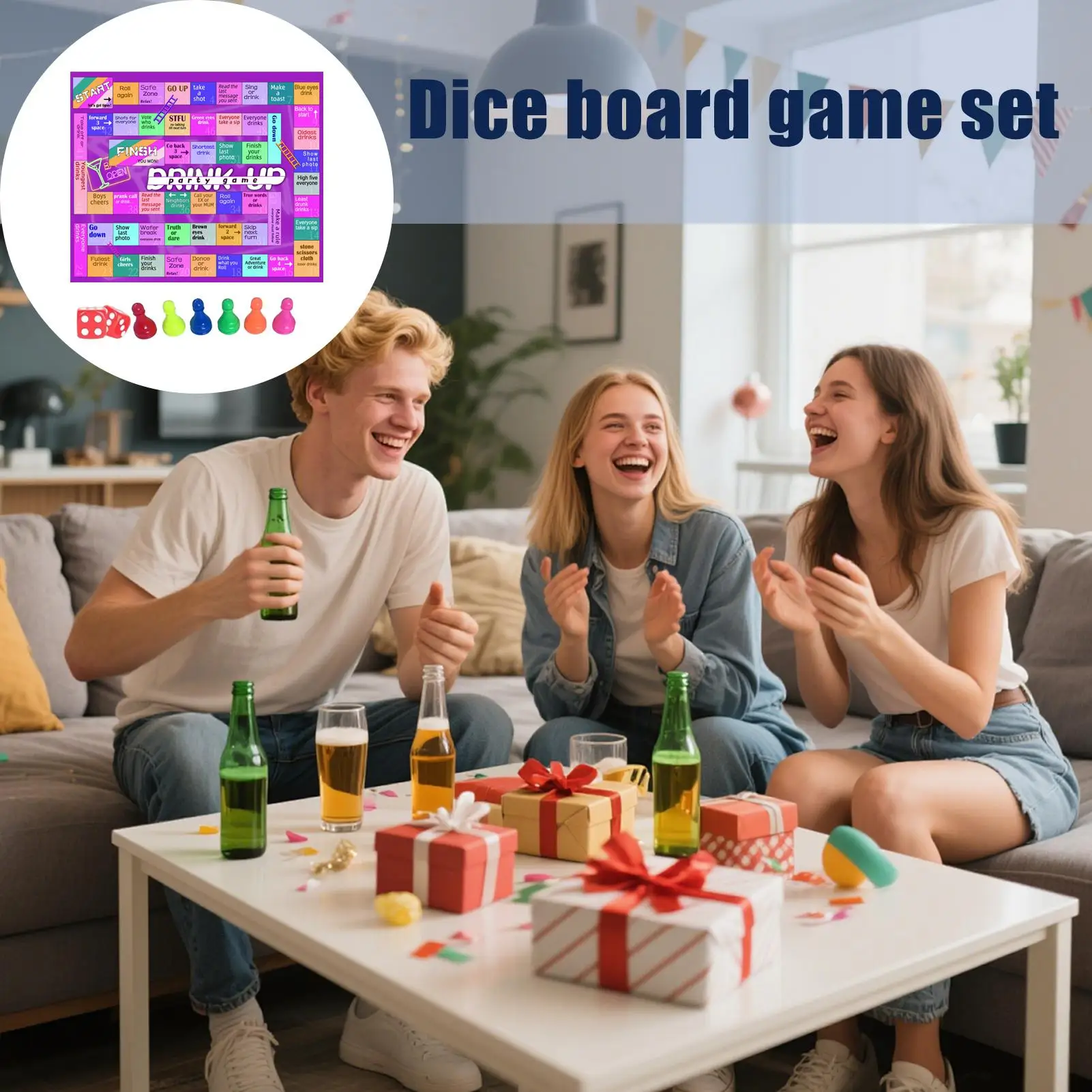 Игры для питьевых вечеринок, набор игр в кости для семей, групповые стратегические занятия для Хэллоуина, путешествий, пляжа, кемпинга, отдыха на природе
Игры для питьевых вечеринок, набор игр в кости для семей, групповые стратегические занятия для Хэллоуина, путешествий, пляжа, кемпинга, отдыха на природе