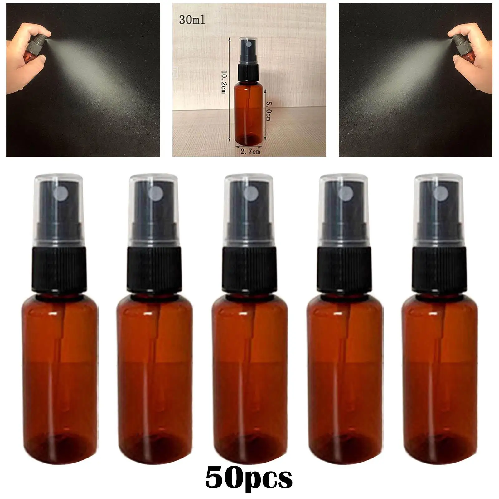 50 Pieces Spray Bottle with Cover Mini Lightweight Empty Plastic 30ml Cosmetic Bottle
50 Pieces Spray Bottle with Cover Mini Lightweight Empty Plastic 30ml Cosmetic Bottle