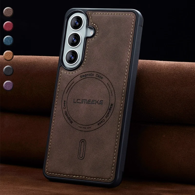 Luxury Leather For Magsafe Phone Case For iPhone 17E 17 Air 16E 16 Pro Max 15 Plus 14 13 12 11 Back Wireless Charge Cover Hoesje
Luxury Leather For Magsafe Phone Case For iPhone 17E 17 Air 16E 16 Pro Max 15 Plus 14 13 12 11 Back Wireless Charge Cover Hoesje