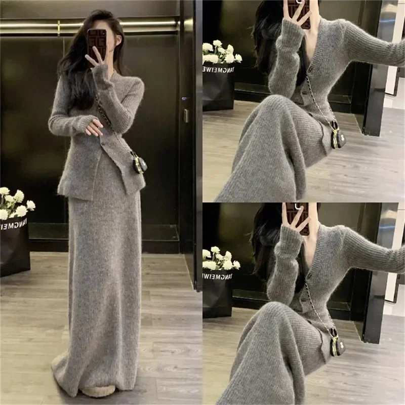 Two Piece/single Piece French Retro Slim Fit Long Sleeved Knitted Sweater+High-end Half Body Long Skirt Sfor Women
Two Piece/single Piece French Retro Slim Fit Long Sleeved Knitted Sweater+High-end Half Body Long Skirt Sfor Women
