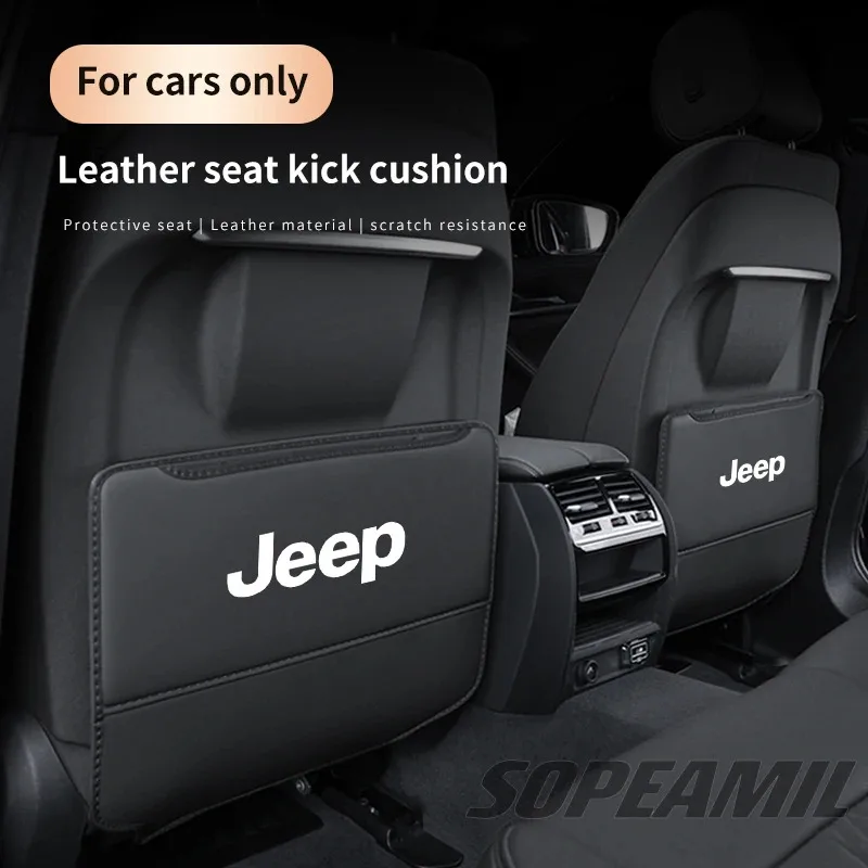 Car Seat Back AntiKick Pad Rear Seat Storage Bag Jeep Wrangler JK JL Grand Cherokee Renegade Compass Gladiator Patriot Commander 
Car Seat Back AntiKick Pad Rear Seat Storage Bag Jeep Wrangler JK JL Grand Cherokee Renegade Compass Gladiator Patriot Commander