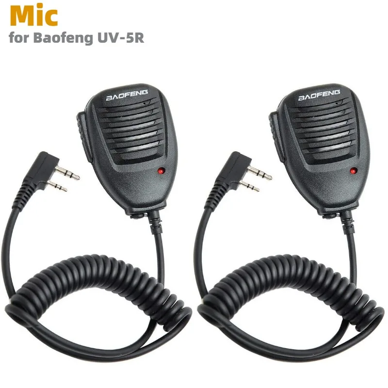 2PCS BAOFENG Microphone Police Walkie Talkie Mic Accessories Ham Radio Speaker Mic for UV-5R Mini BF-F8HP Pro 5RM DM-32 AR-1522P
2PCS BAOFENG Microphone Police Walkie Talkie Mic Accessories Ham Radio Speaker Mic for UV-5R Mini BF-F8HP Pro 5RM DM-32 AR-1522P
