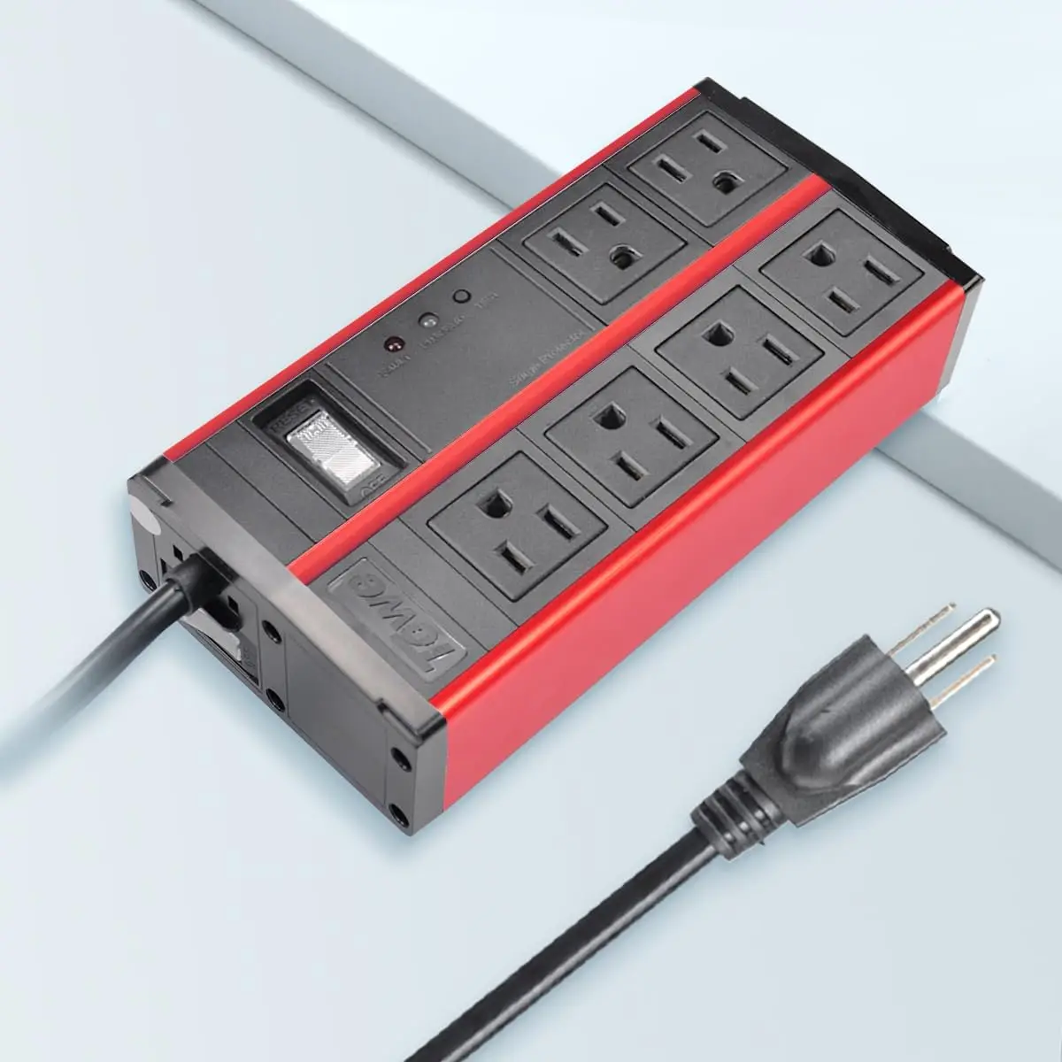 Heavy Duty Metal Power Strip Surge Protector 2500W Wall Mount 6 Outlet Extension Cord for Garage Workshop Office
Heavy Duty Metal Power Strip Surge Protector 2500W Wall Mount 6 Outlet Extension Cord for Garage Workshop Office
