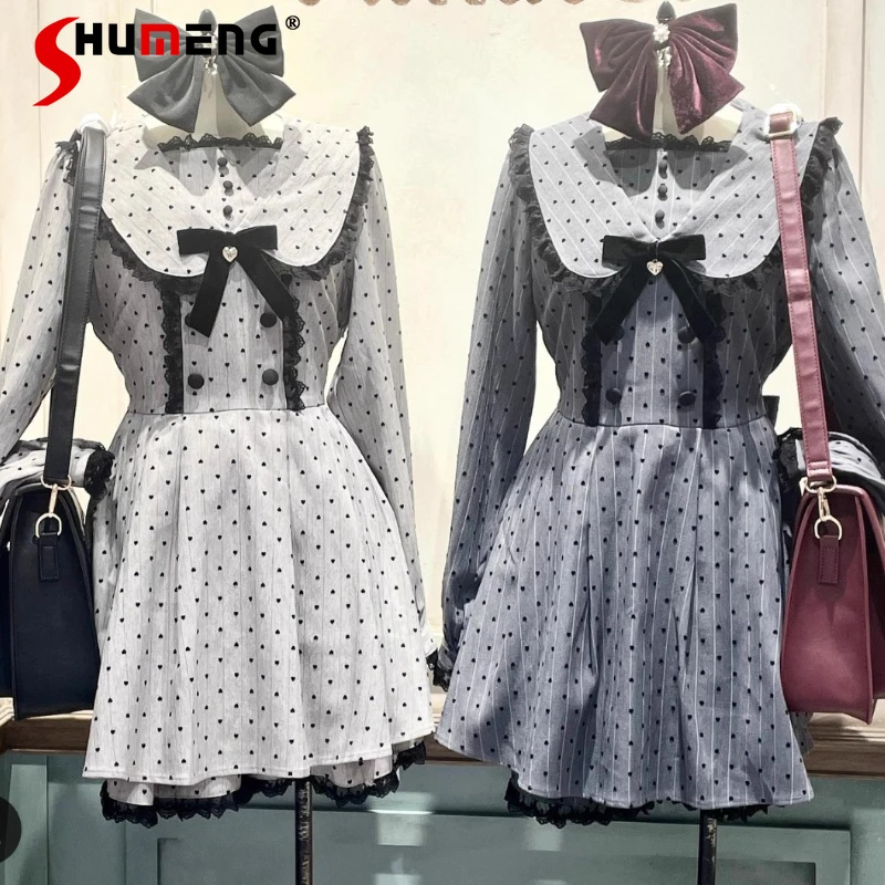 Japanese Sweet Cute Retro Rojita Style Polka Dot Flocked Dress And Shorts Two-Piece Set Y2k Clothes Long-sleeves Dresses Suit
Japanese Sweet Cute Retro Rojita Style Polka Dot Flocked Dress And Shorts Two-Piece Set Y2k Clothes Long-sleeves Dresses Suit