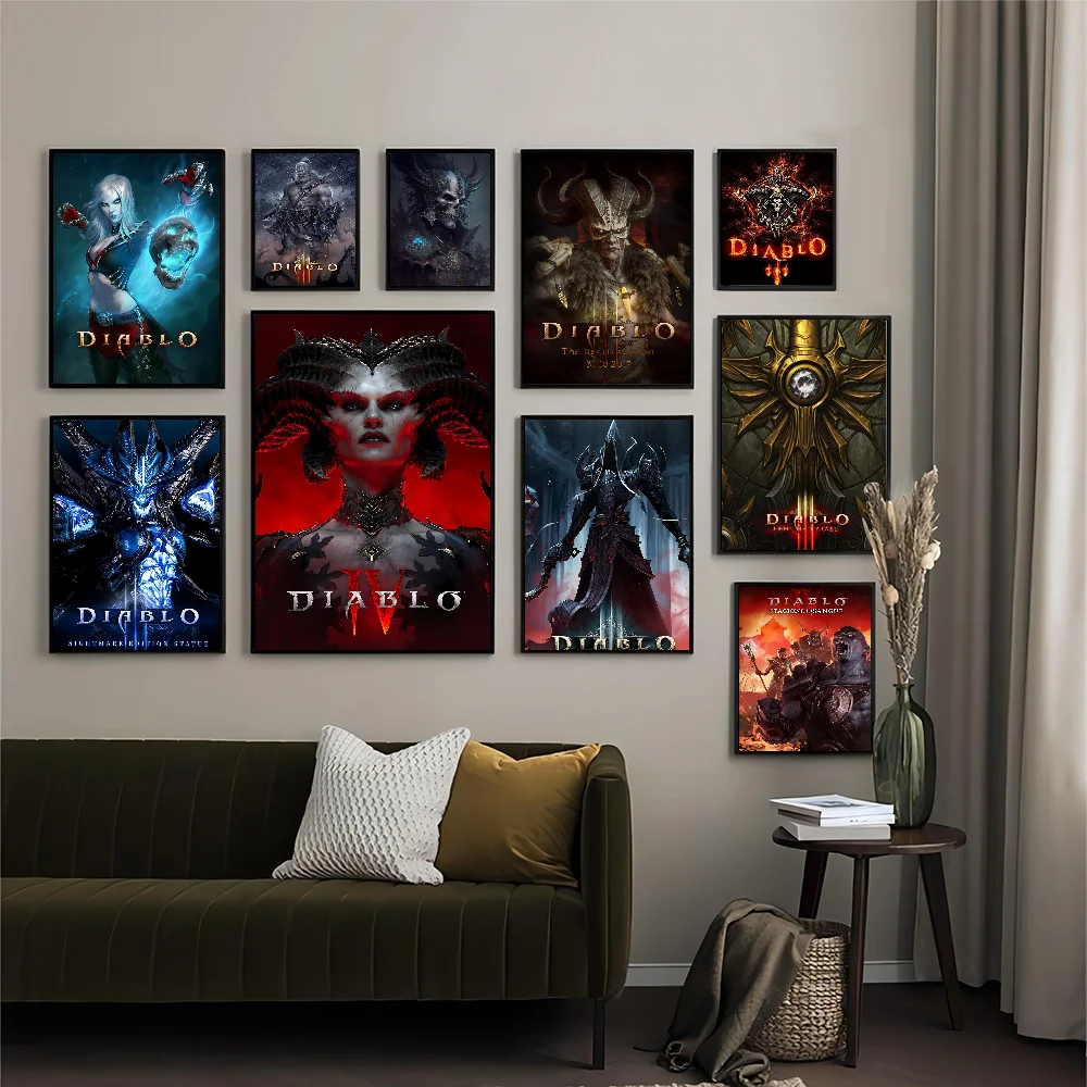 Hot Game Diablo Classic Movie Posters Fancy Wall Sticker For Living Room Bar Decoration Room Wall Decor
Hot Game Diablo Classic Movie Posters Fancy Wall Sticker For Living Room Bar Decoration Room Wall Decor