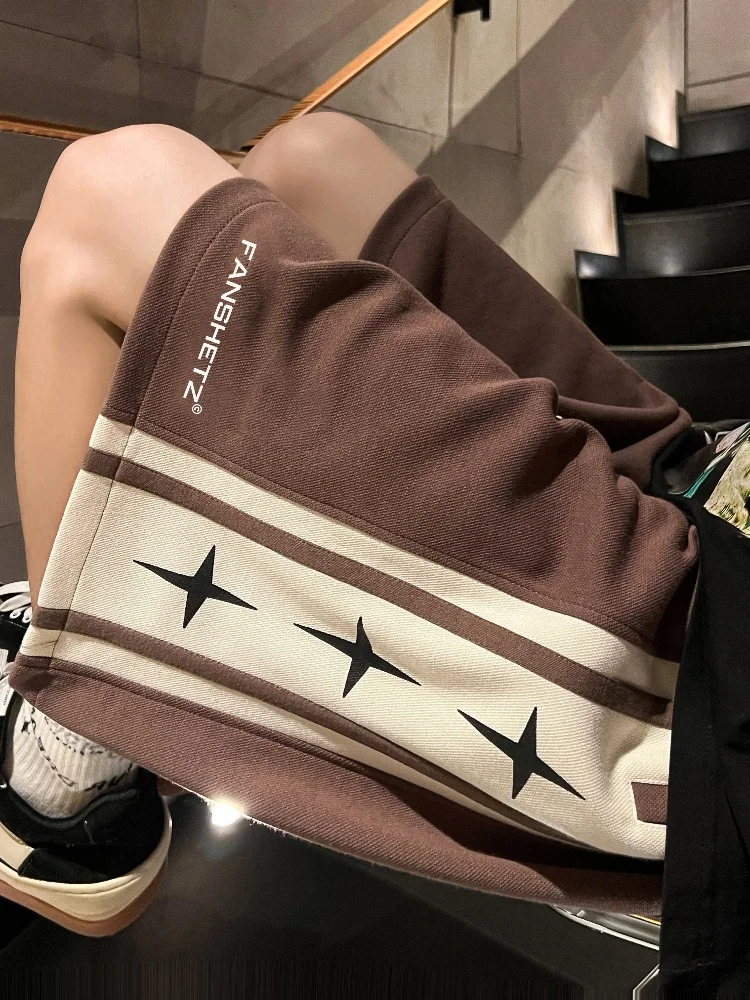 American Sle Baskeall orts Men's Summer Casual Sportswear Trendy Brand Retro Striped Patchwork Five-Quarter Pants
American Sle Baskeall orts Men's Summer Casual Sportswear Trendy Brand Retro Striped Patchwork Five-Quarter Pants