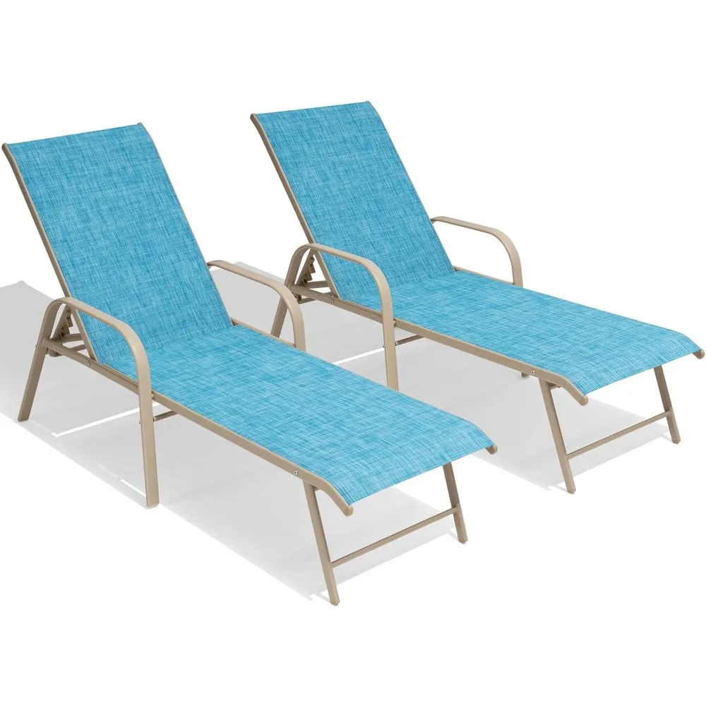 Lounge Chair, Pool Lounges Chairs Set of 2, Aluminum Adjustable 5 Positions Sun Tanning Lounger, Lounge Chair
Lounge Chair, Pool Lounges Chairs Set of 2, Aluminum Adjustable 5 Positions Sun Tanning Lounger, Lounge Chair
