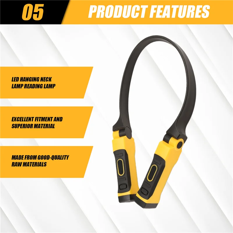 【Must-Haves】Rechargeable USB Reading Lamp Neck Book Light, 2 Brightness Levels, Bendable Arms For Reading, Camping, Repairing
【Must-Haves】Rechargeable USB Reading Lamp Neck Book Light, 2 Brightness Levels, Bendable Arms For Reading, Camping, Repairing