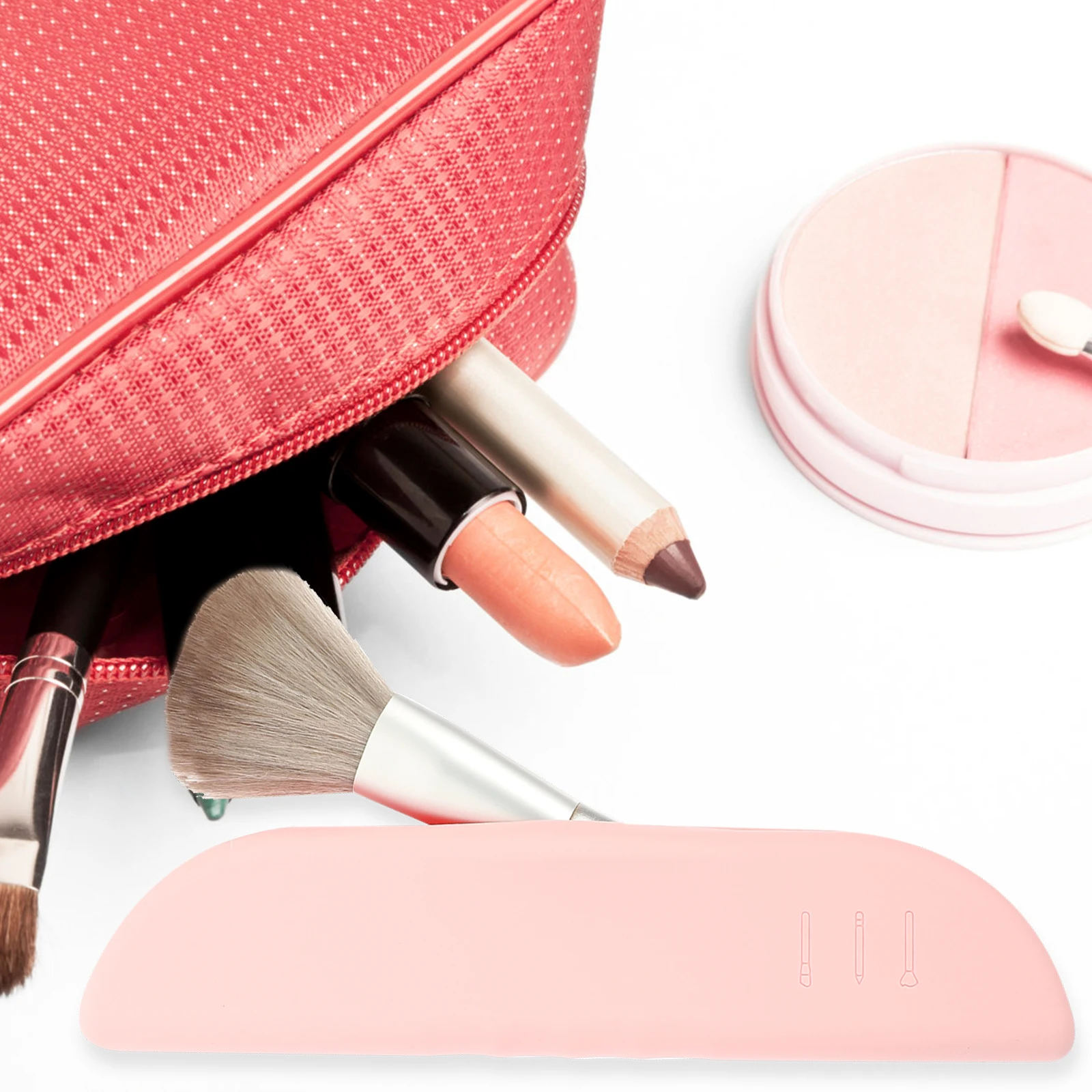 Travel Makeup Brush Container Ergonomic Design Silicone Holder for Cosmetics Lightweight Portable Bag Ideal for Weekend Getaways
Travel Makeup Brush Container Ergonomic Design Silicone Holder for Cosmetics Lightweight Portable Bag Ideal for Weekend Getaways