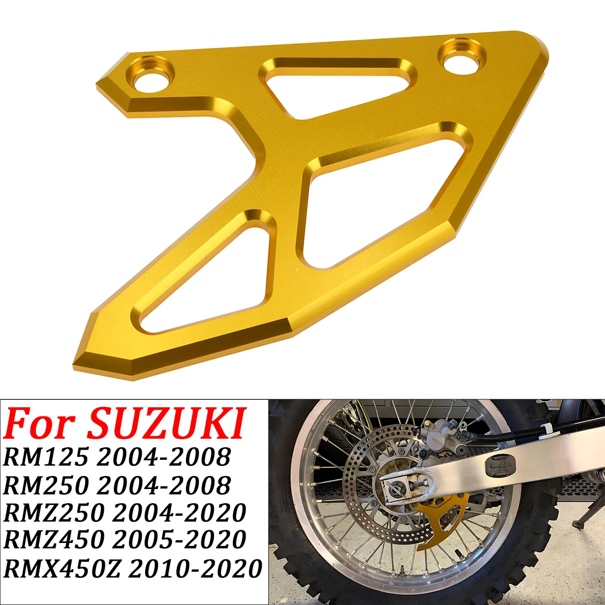 Motorcycle Accessories CNC Rear Brake Disc Guard Protector Cover For Suzuki RM125 RM250 RMZ250 450 RMX450Z 2004-2020 Dirt Bike
Motorcycle Accessories CNC Rear Brake Disc Guard Protector Cover For Suzuki RM125 RM250 RMZ250 450 RMX450Z 2004-2020 Dirt Bike