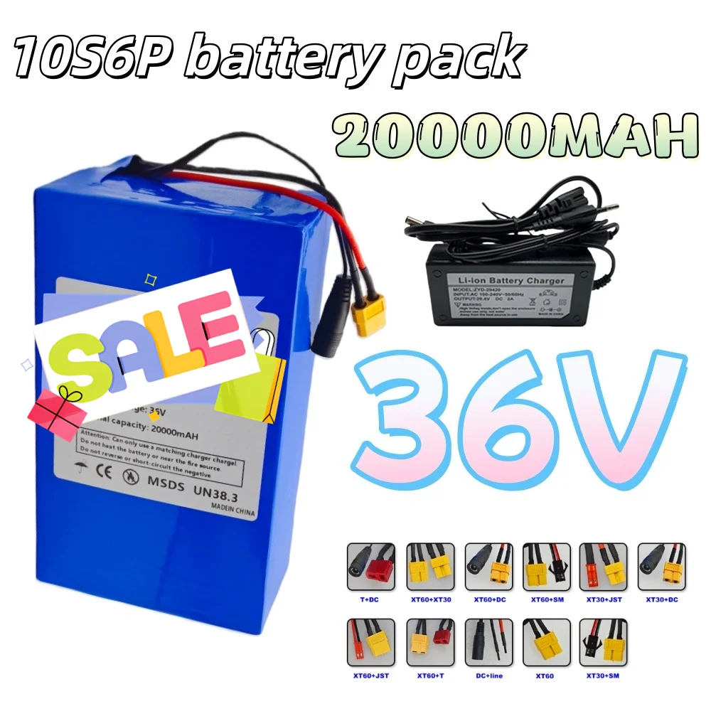 10S6P 36V 20000mAh High-capacity Rechargeable 18650 Li-ion Battery Built in BMS Suitable for Electric Scooter Battery
10S6P 36V 20000mAh High-capacity Rechargeable 18650 Li-ion Battery Built in BMS Suitable for Electric Scooter Battery