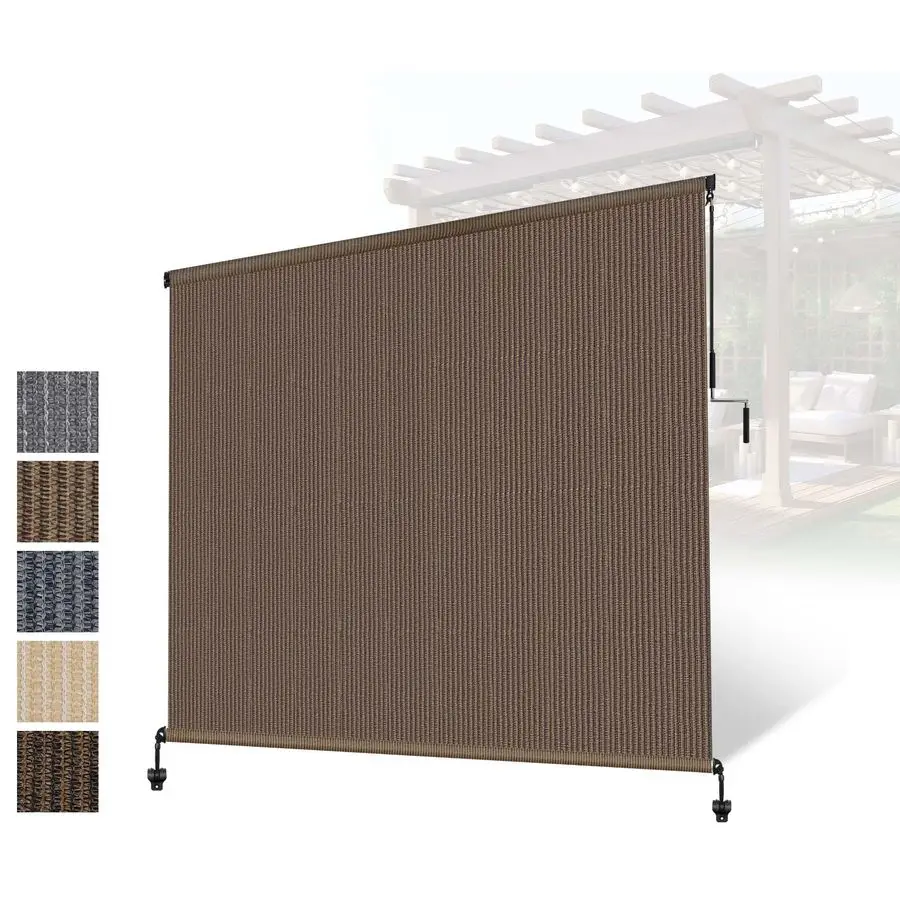 Рулонные шторы для улицы, беспроводные рулонные жалюзи для патио, террасы, двора, беседки, перголы, обеспечивающие конфиденциальность
Рулонные шторы для улицы, беспроводные рулонные жалюзи для патио, террасы, двора, беседки, перголы, обеспечивающие конфиденциальность