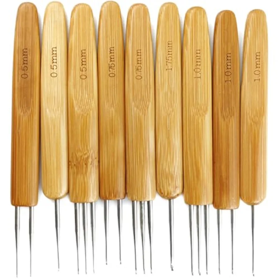 9PCS Dreadlock Crochet Hook for Hair Dreadlock Needle Tool for Braid Craft Dread Locks Crochet Needles 0.5mm 0.75mm 1mm 1.75mm
9PCS Dreadlock Crochet Hook for Hair Dreadlock Needle Tool for Braid Craft Dread Locks Crochet Needles 0.5mm 0.75mm 1mm 1.75mm