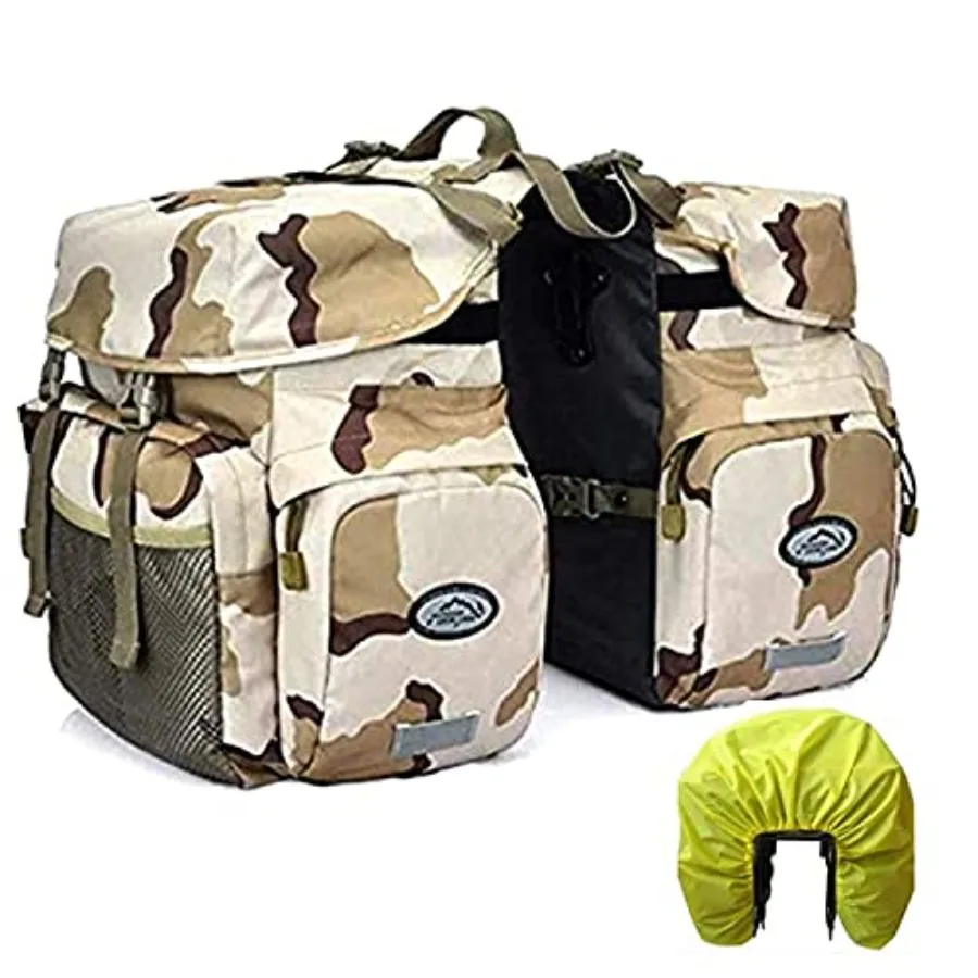 50L Panniers Bike Bags Waterproof Bike Panniers Made of High-Density 600D Polyester for Durable Use Bike Saddle Bag come with R
50L Panniers Bike Bags Waterproof Bike Panniers Made of High-Density 600D Polyester for Durable Use Bike Saddle Bag come with R