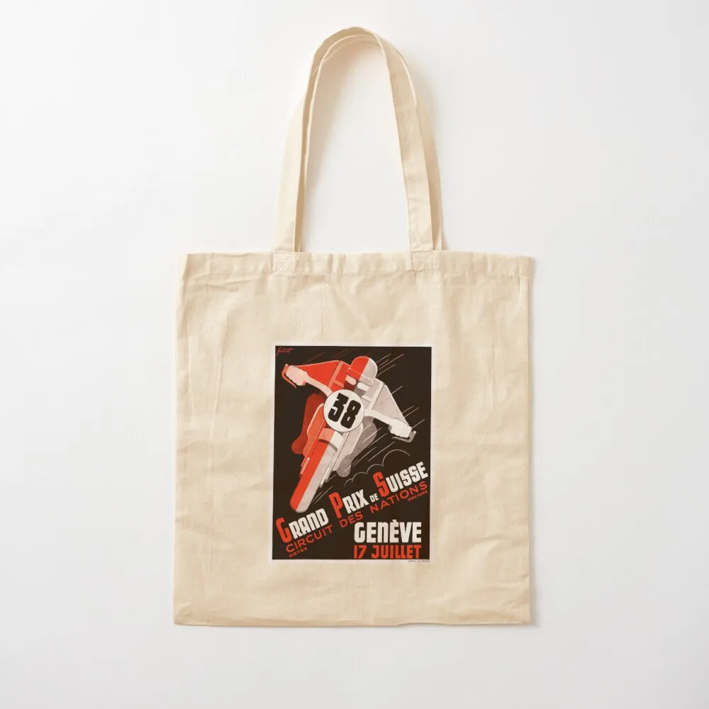 1938 Swiss Grand Prix Motorcycle Race Poster Tote Bag bags luxury women handbag Big bag women Beach bag
1938 Swiss Grand Prix Motorcycle Race Poster Tote Bag bags luxury women handbag Big bag women Beach bag