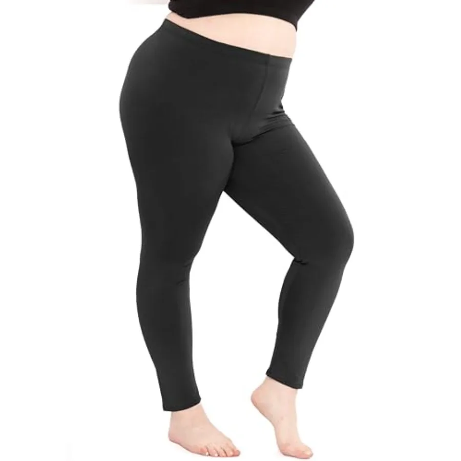 Plus Size Women Cotton Leggings Ankle Pants High Waist Stretch and Leggings Soft Breathable 1X
Plus Size Women Cotton Leggings Ankle Pants High Waist Stretch and Leggings Soft Breathable 1X
