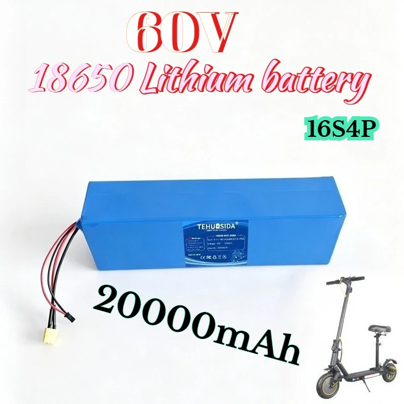 60V20000mAh 18650-16S4P Lithium-ion Rechargeable Battery Pack, Built-in BMS, Long-lasting Battery Life, Global Air Transport
60V20000mAh 18650-16S4P Lithium-ion Rechargeable Battery Pack, Built-in BMS, Long-lasting Battery Life, Global Air Transport