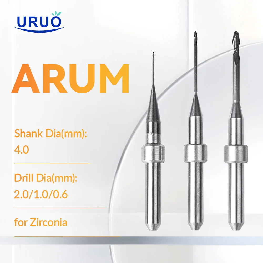 Фрезы для зуботехнических станков ARUM с алмазным покрытием DC для шлифовки зубных блоков из диоксида циркония, материалов для зубных протезов CAD/CAM
Фрезы для зуботехнических станков ARUM с алмазным покрытием DC для шлифовки зубных блоков из диоксида циркония, материалов для зубных протезов CAD/CAM