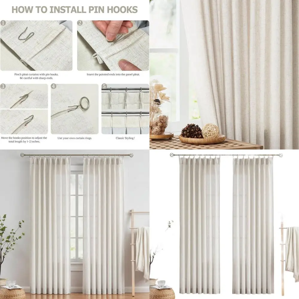 Полупрозрачные шторы из смесового льна, длина 955, светофильтрация, плиссировка для гостиной и спальни, 2 панели, 42 Wx95 L
Полупрозрачные шторы из смесового льна, длина 955, светофильтрация, плиссировка для гостиной и спальни, 2 панели, 42 Wx95 L