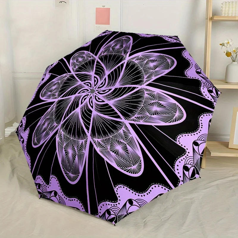 Automatic Open/Close Umbrella with One-Touch Button - Lightweight Compact Folding Umbrella, Elegant Floral design (Purple Flow
Automatic Open/Close Umbrella with One-Touch Button - Lightweight Compact Folding Umbrella, Elegant Floral design (Purple Flow