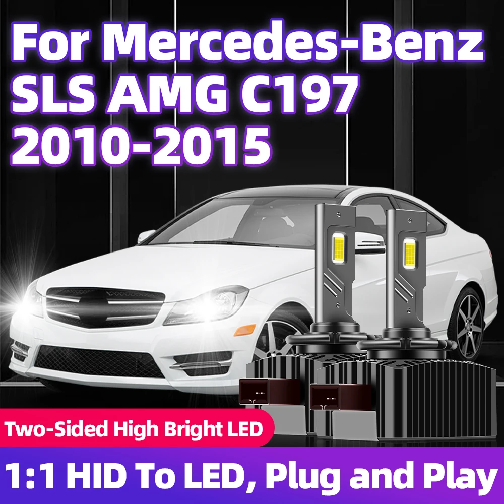 Для Mercedes-Benz SLS AMG C197 2010 2011 2012 2013 2014 2015 светодиодные фары D1S 110 Вт 30000LM Автомобильные турбопередние фары
Для Mercedes-Benz SLS AMG C197 2010 2011 2012 2013 2014 2015 светодиодные фары D1S 110 Вт 30000LM Автомобильные турбопередние фары
