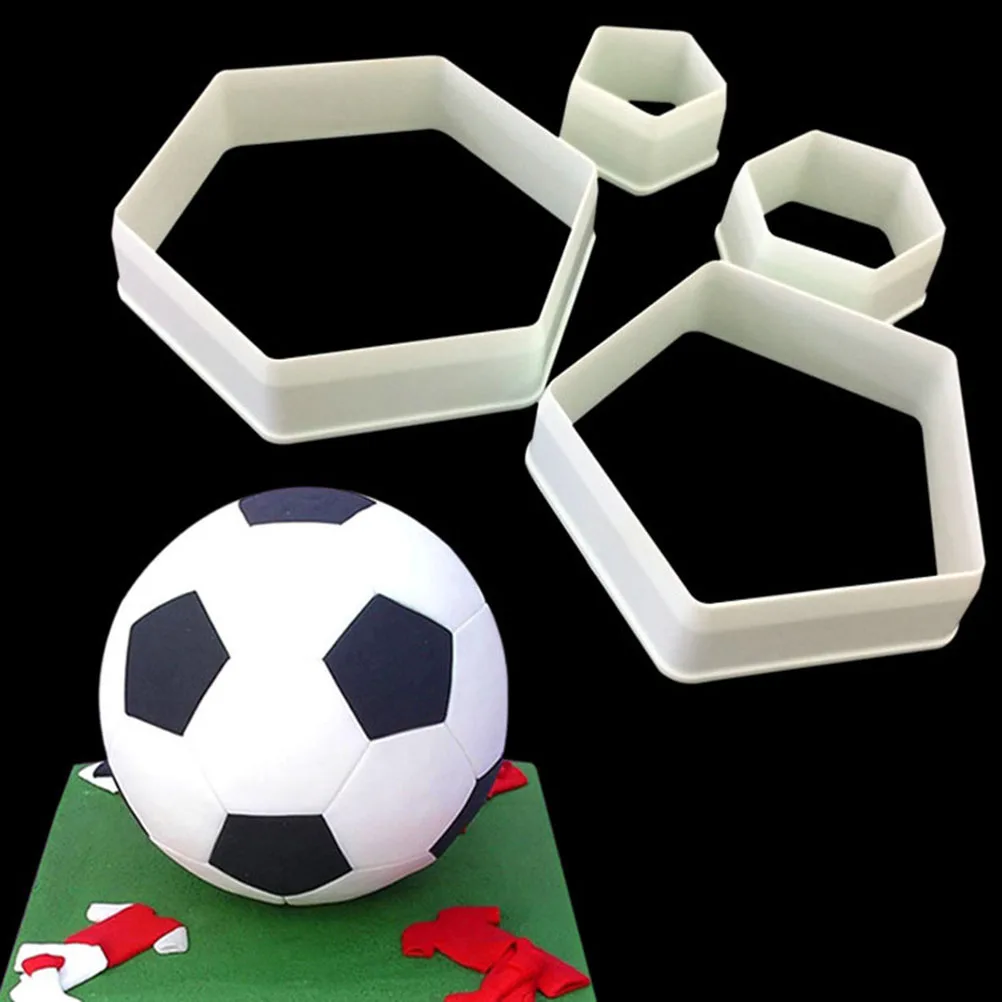 4 Sizes Fondant Mould Hexagon Soccer Football Fondant Cutters Cookie Dessert Tools Cake Mold Baking Pan
4 Sizes Fondant Mould Hexagon Soccer Football Fondant Cutters Cookie Dessert Tools Cake Mold Baking Pan