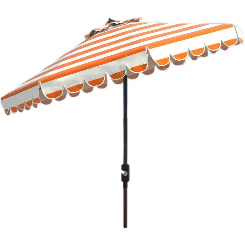 Safavieh PAT8011A Outdoor Collection Maui Orange Single Scallop Striped 9Ft Crank Push Button Tilt Umbrella
Safavieh PAT8011A Outdoor Collection Maui Orange Single Scallop Striped 9Ft Crank Push Button Tilt Umbrella