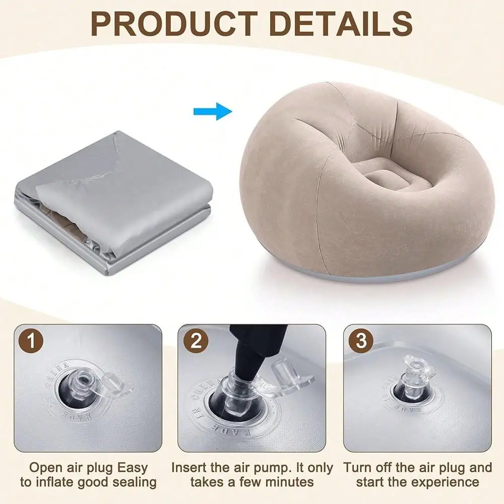 New Inflatable Lazyboy Single Sofa Chair, Foldable And Portable Outdoor Leisure Inflatable Bed, Outdoor Leisure Reclining Chair
New Inflatable Lazyboy Single Sofa Chair, Foldable And Portable Outdoor Leisure Inflatable Bed, Outdoor Leisure Reclining Chair