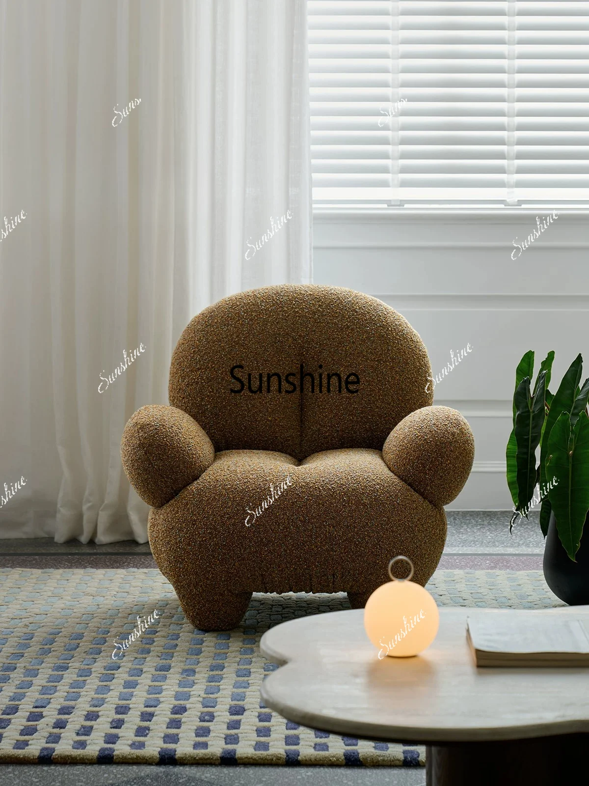 Medieval living room lazy balcony bedroom single sofa chair
Medieval living room lazy balcony bedroom single sofa chair
