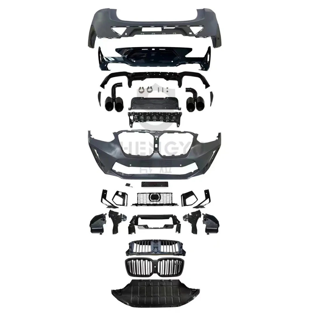 Body Kit for BMW X4 G02 2019-2021 Upgrade to X4M (F98 LCI 2022) Style Front and Rear Bumper with Grille
Body Kit for BMW X4 G02 2019-2021 Upgrade to X4M (F98 LCI 2022) Style Front and Rear Bumper with Grille