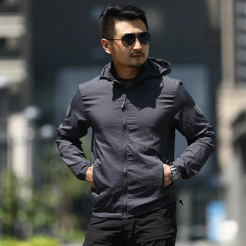 Men's Quick Drying Lightweight Tactical Jacket Outdoor Fishing Sunscreen Jacket Waterproof and Breathable Mountaineering Jacket
Men's Quick Drying Lightweight Tactical Jacket Outdoor Fishing Sunscreen Jacket Waterproof and Breathable Mountaineering Jacket