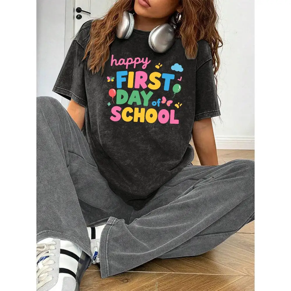 Happy First Day of School T-Shirt, Colorful Back To School Teacher Student Graphic Tee, Unisex New School Year Celebration Top
Happy First Day of School T-Shirt, Colorful Back To School Teacher Student Graphic Tee, Unisex New School Year Celebration Top