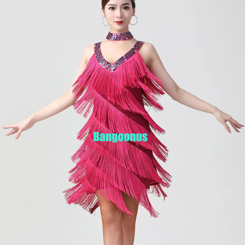 New Sexy Women Double V Neck Sleeveless Fringe Dress Sequined Beaded Bodycon Mini Dress Salsa Rumba Samba Jazz Latin Dance Dress
New Sexy Women Double V Neck Sleeveless Fringe Dress Sequined Beaded Bodycon Mini Dress Salsa Rumba Samba Jazz Latin Dance Dress