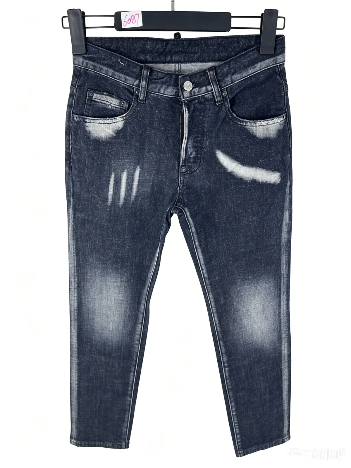 6087 Four Seasons New Men's Black Micro-elastic Simple All-match Fashionable Paint Old Slim-fit Straight Men's Jeans
6087 Four Seasons New Men's Black Micro-elastic Simple All-match Fashionable Paint Old Slim-fit Straight Men's Jeans