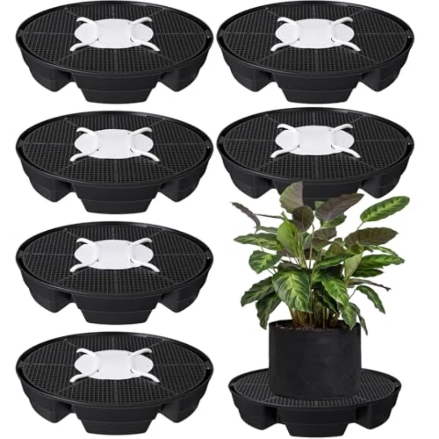 Geelin 6 Pcs Self-Watering Fabric Pot Base Auto-Irrigation System Plant Saucer for 5 Gallon Fabric Pots Auto Watering Plant Wat
Geelin 6 Pcs Self-Watering Fabric Pot Base Auto-Irrigation System Plant Saucer for 5 Gallon Fabric Pots Auto Watering Plant Wat