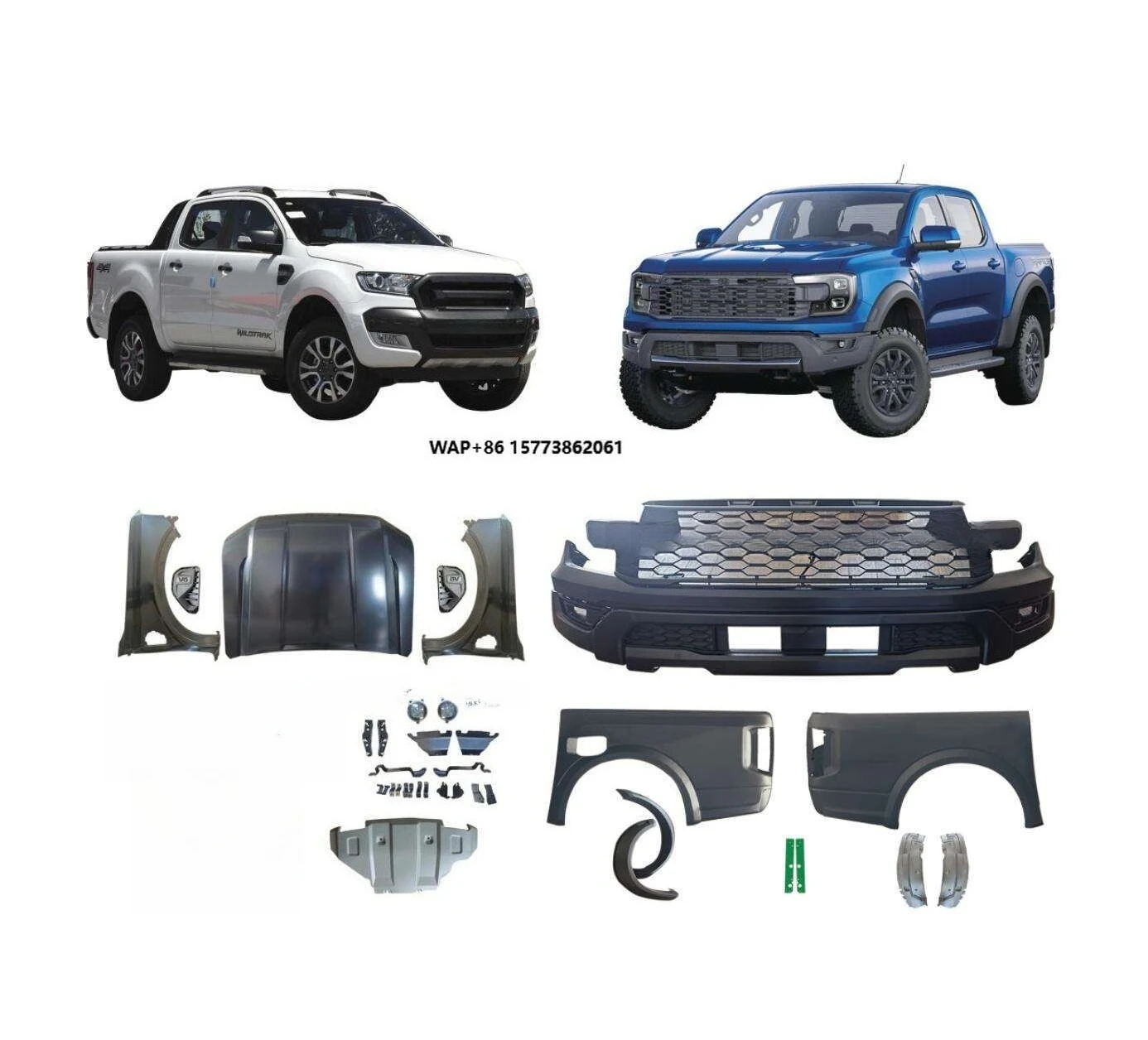 4x4 Exterior Accessories Front Bumper Upgrade Body Kit Facelift Body Kit for 2012-2016 For Ranger T6 Body Ktis
4x4 Exterior Accessories Front Bumper Upgrade Body Kit Facelift Body Kit for 2012-2016 For Ranger T6 Body Ktis