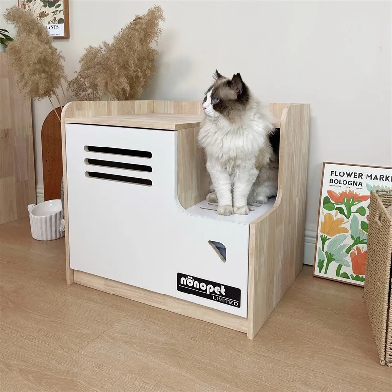 Solid Wood Cabinet Cats Litter Box Easy Clean Deodorizing and Leak-proof Litter Cabinet Cat Toilets Durable Pet Products
Solid Wood Cabinet Cats Litter Box Easy Clean Deodorizing and Leak-proof Litter Cabinet Cat Toilets Durable Pet Products
