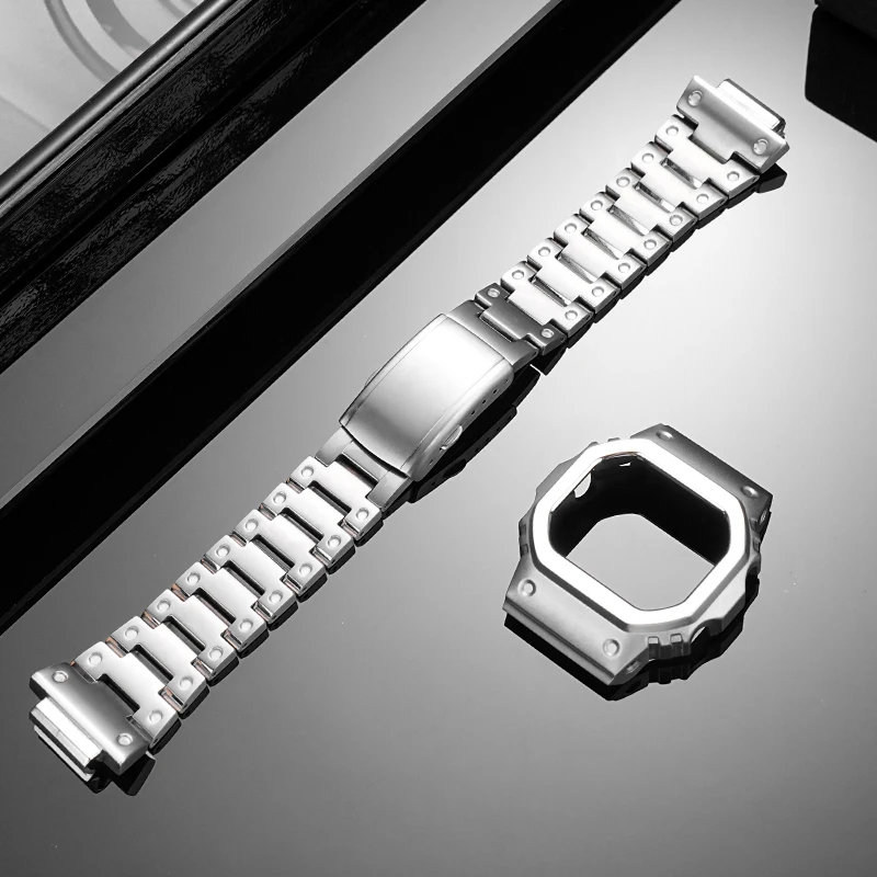 Lightweight Titanium Alloy Strap Case set For Casio DW5600 GW-M5610/B5600 GWX5600 GMW-B5000 Mod Kit Metal titanium bezel band
Lightweight Titanium Alloy Strap Case set For Casio DW5600 GW-M5610/B5600 GWX5600 GMW-B5000 Mod Kit Metal titanium bezel band