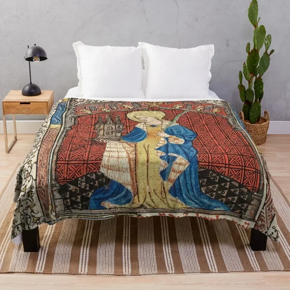 Saint Barbara - From a Medieval Illuminated Manuscript Throw Blanket Soft Warm Blanket Gift for Men Women Adults
Saint Barbara - From a Medieval Illuminated Manuscript Throw Blanket Soft Warm Blanket Gift for Men Women Adults
