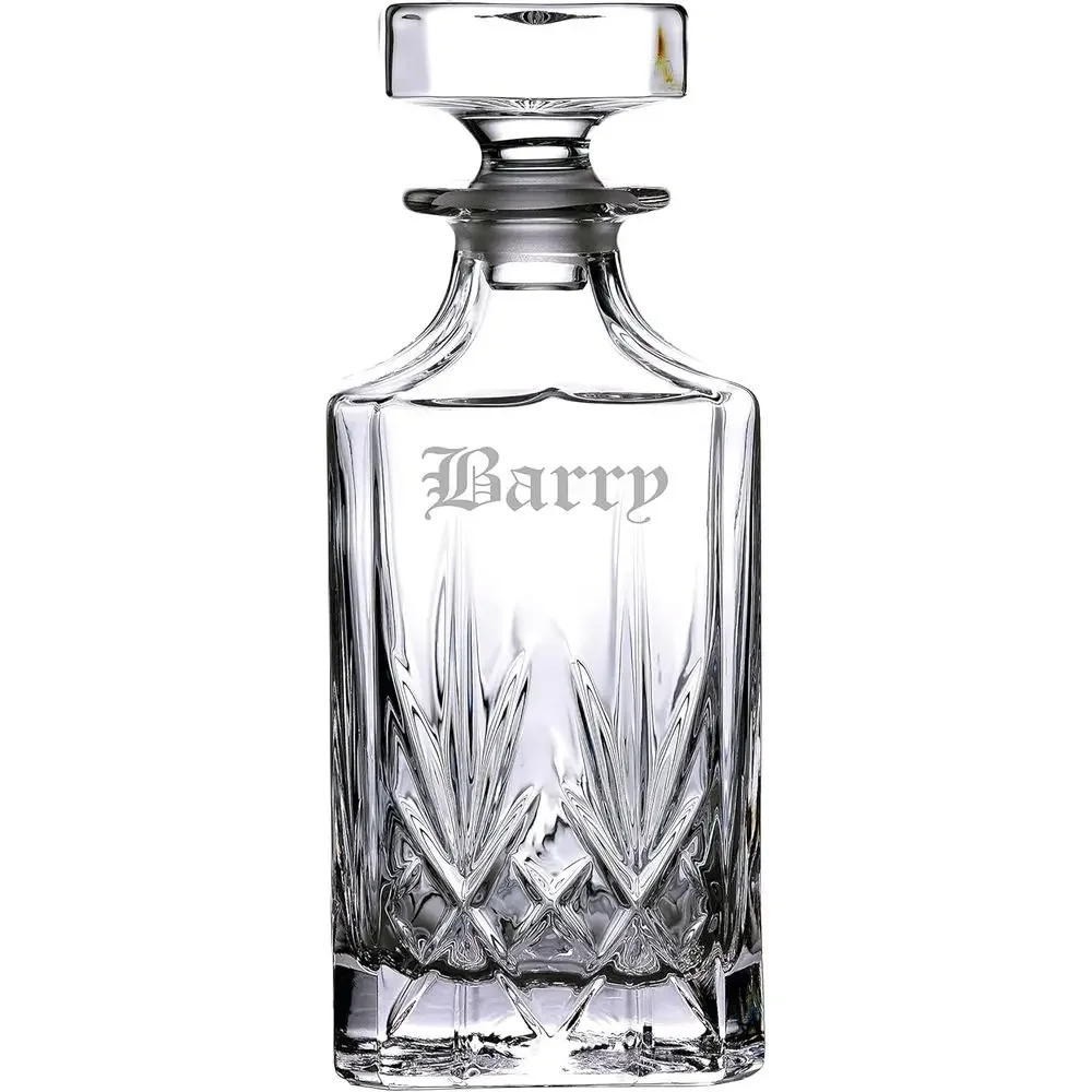 Personalized Maxwell Decanter, Custom Engraved 28oz Cut Crystal Whiskey Decanter or Bourbon, Scotch, Liquor, Git or Whiskey Love
Personalized Maxwell Decanter, Custom Engraved 28oz Cut Crystal Whiskey Decanter or Bourbon, Scotch, Liquor, Git or Whiskey Love