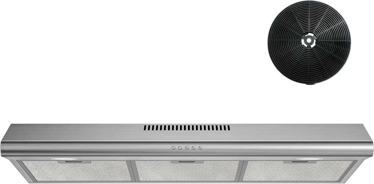 li-Under Cabinet Range Hood 36 inch with Ducted/Ductless Convertible, Slim Kitchen Stove Vent Hood, LED Light, 3 Speed Exhaust
li-Under Cabinet Range Hood 36 inch with Ducted/Ductless Convertible, Slim Kitchen Stove Vent Hood, LED Light, 3 Speed Exhaust