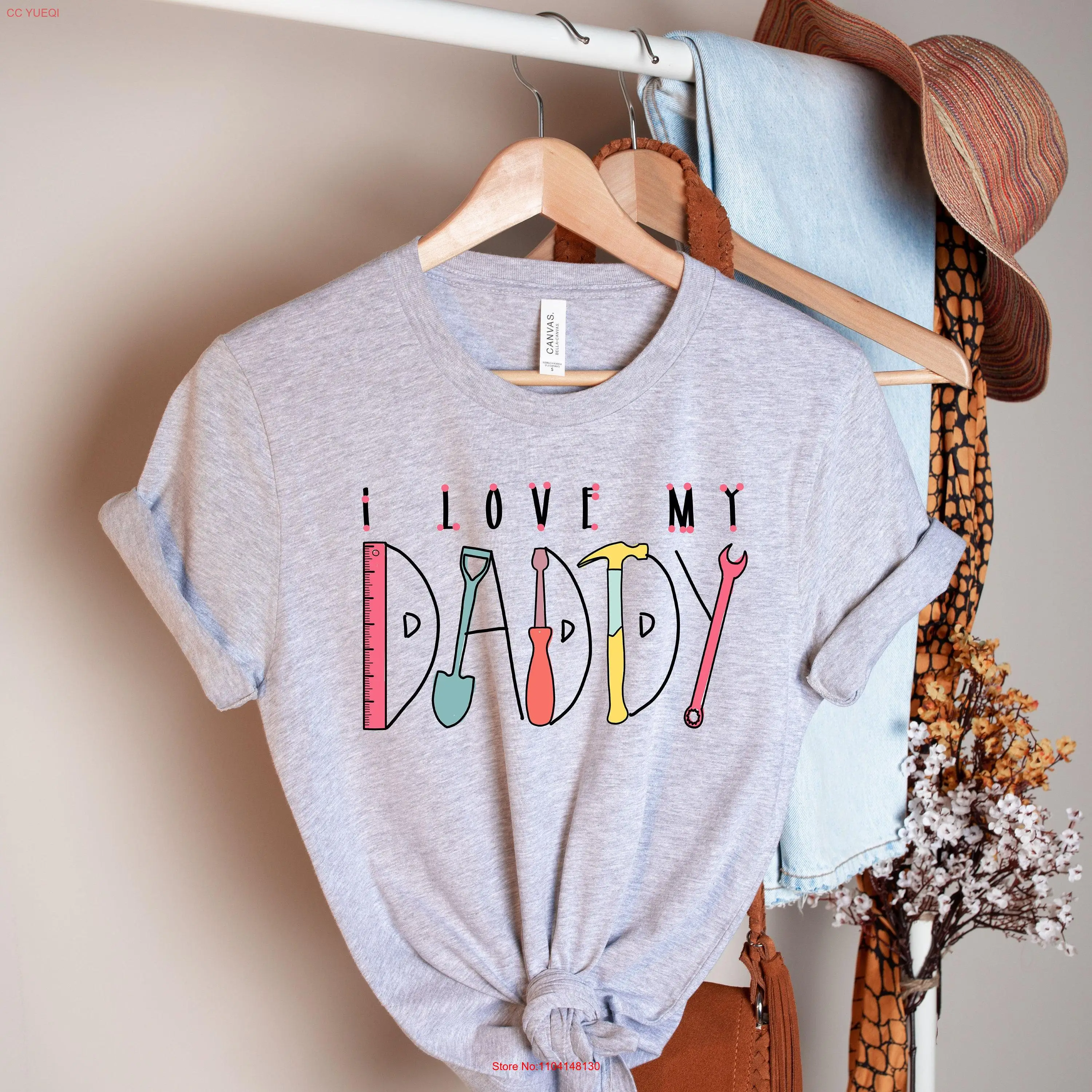 I love my dady shirt Fathers day Dad gift for Funny Daddy Dada Best tee long or short sleeves 
I love my dady shirt Fathers day Dad gift for Funny Daddy Dada Best tee long or short sleeves