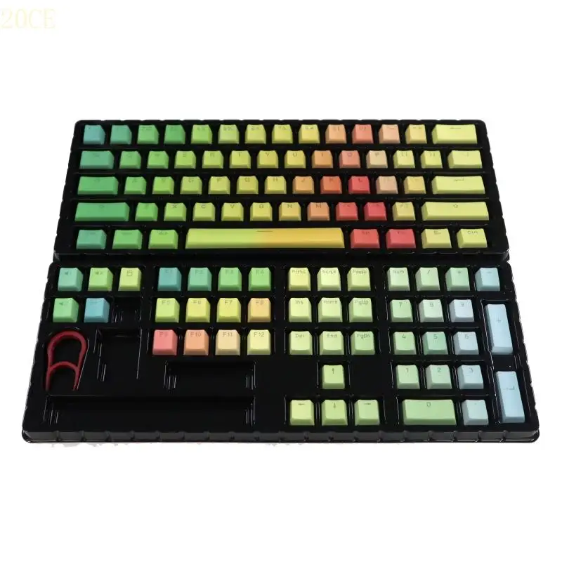 20CE 5 Sides Dye Sublimation Keycap 108PCS Rainbow Backlit Keycaps for Mechanical Keyboard MX Switches Durable PBT
20CE 5 Sides Dye Sublimation Keycap 108PCS Rainbow Backlit Keycaps for Mechanical Keyboard MX Switches Durable PBT