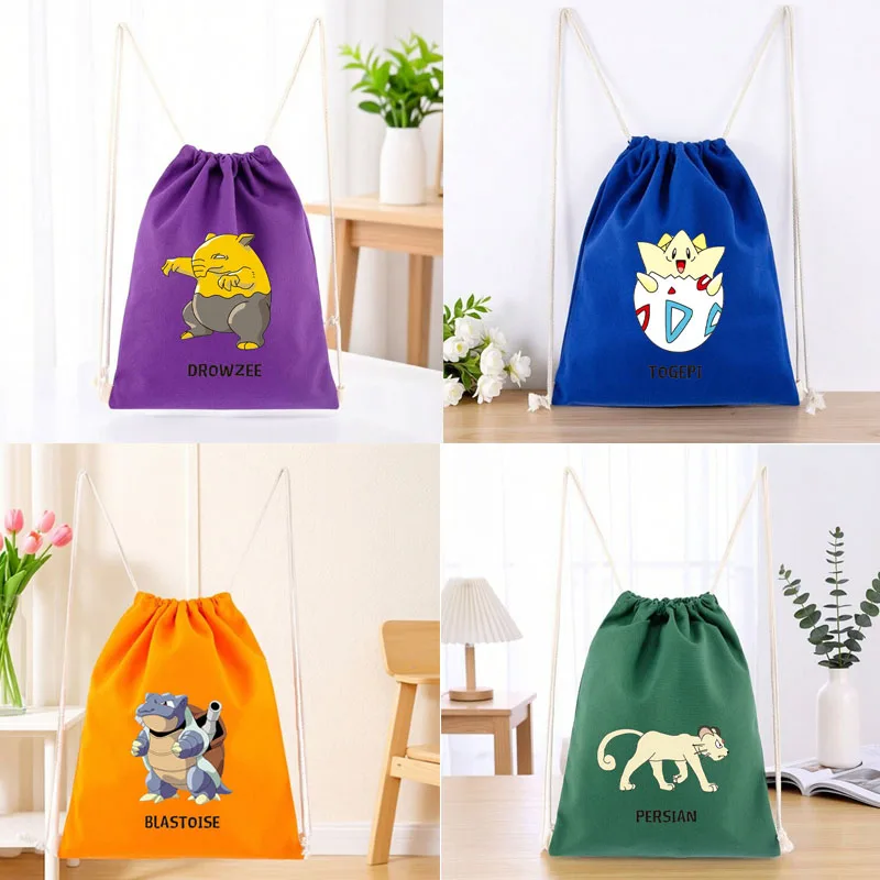 Anime Pokemon Blastoise Drawstring Large Capacity Canvas Bag Kawaii Togepi Outdoor Travel Storage Bag Girl Commute Shopping Bag
Anime Pokemon Blastoise Drawstring Large Capacity Canvas Bag Kawaii Togepi Outdoor Travel Storage Bag Girl Commute Shopping Bag